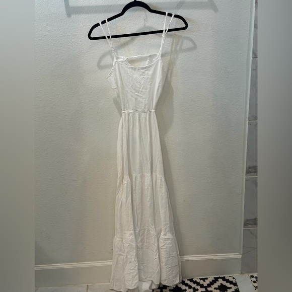 Blanco By Nature White Cutout Maxi Dress – Size M – Made in Peru - Picture 6 of 9